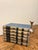 Large Vintage Cream & Blue Encyclopedia Hardcover Stack - Set of 6 - Royal Octavo Format - Modern Minimalist / Japandi Vignette For Sale - Image 4 of 9