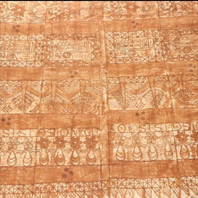 This is beautiful, and rare textile from the Pacific Island of Tonga. This particular textile is called “ngatu” or...