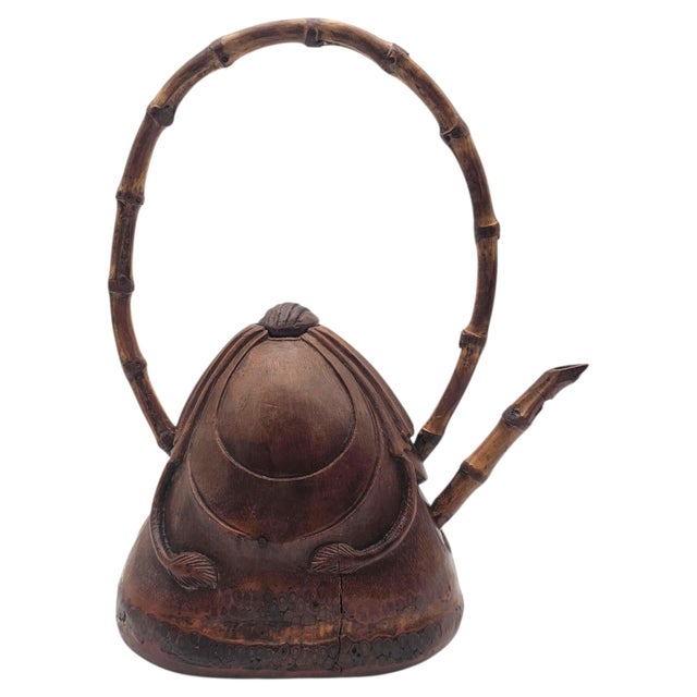 Mid-20th Century Chinese Scholar Style Hand Carved Wood Tea Caddies 12" - a Pair For Sale - Image 16 of 18