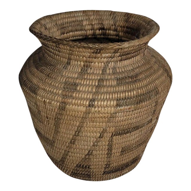 Pima Indian Olla Coil Basket For Sale
