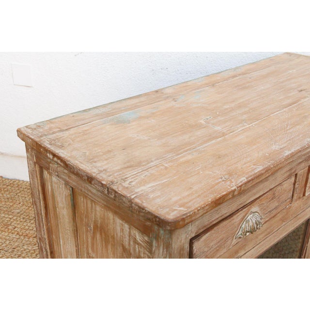 Tan Early 20th Century Reverse Glass Painted Buffet Cabinet For Sale - Image 8 of 10