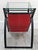 Red Mid-Century Modern Glass Top End Table Waterfall Magazine Rack Circa 1970s For Sale - Image 8 of 15