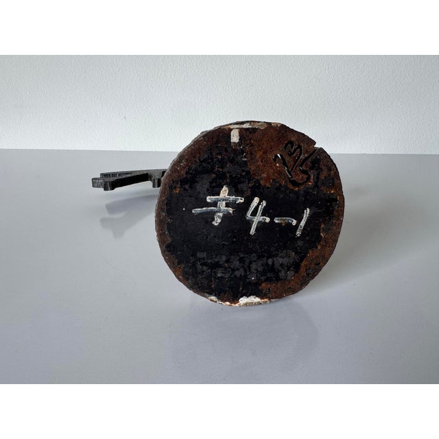 1990s Vintage Native American–Style Hand-Cut Metal Brutalist Abstract Sculpture For Sale - Image 11 of 12