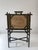 Chinoiserie-Style Magazine Rack in Wood and Silk, 1920s For Sale - Image 17 of 18