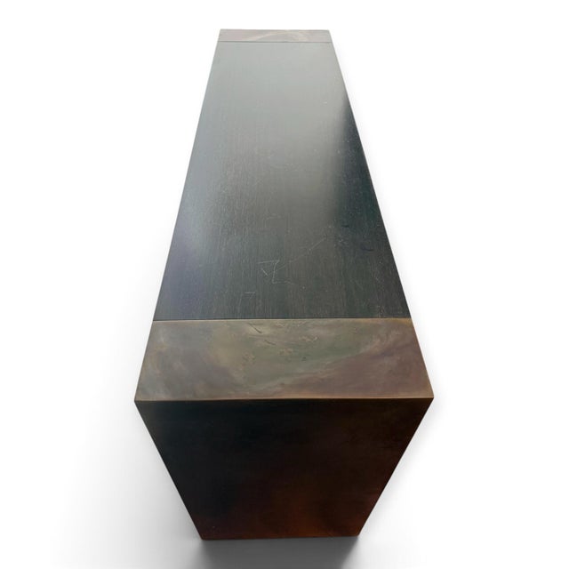 2000 - 2009 Christian Liaigre Iron and Oak Console For Sale - Image 5 of 8