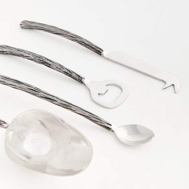 With silver making a comeback, these cocktail accessories are right on trend. They add a touch of nature with their...