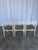Vintage White Wooden Chair with Fabric Seat, 1970s For Sale - Image 13 of 18