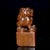 Stone 1960s Carved Stone Seal Figurine With Mythical Beast Finial — Square Base, Hand-Finished For Sale - Image 7 of 9