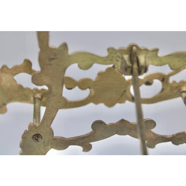 1930s Art Nouveau Brass Easel For Sale - Image 12 of 12