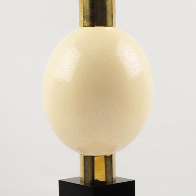 Maison Charles Et Fils Paris Ostrich Eggshell Table Lamp For Sale In Atlanta - Image 6 of 9