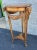 20th Century Neoclassical Style Fruitwood Rams Head and Leather Top Pedestal / Side Table. Measures 24" in width, 24" in...