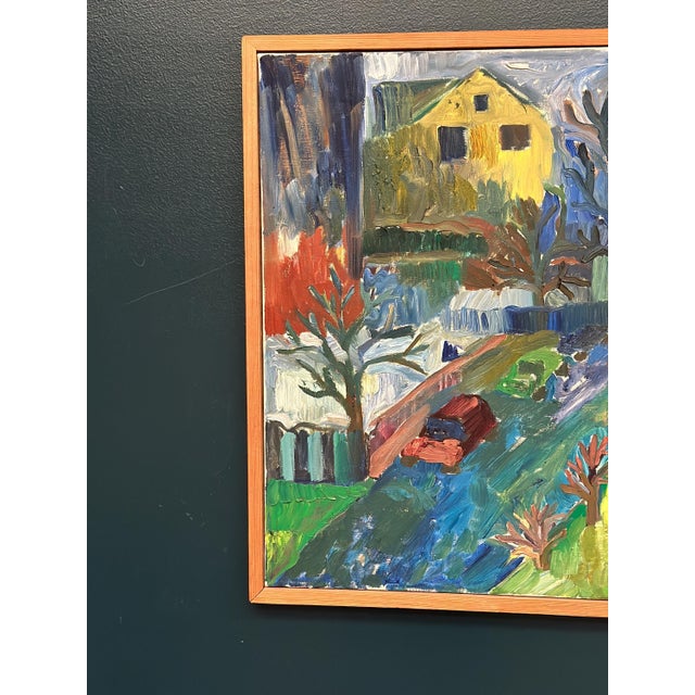 Margareta Strand, Cityscape, 1960s, Oil on Canvas For Sale - Image 12 of 18