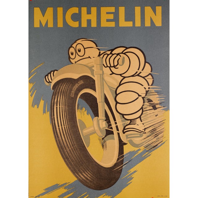 Michelin Bibendum – Original Italian Bicycle Poster (1959) Original 1959 Italian advertising poster featuring Michelin’s...