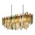 Monumental Italian Rectangular Strip “Listelli” Murano Glass Chandelier by Simoeng For Sale