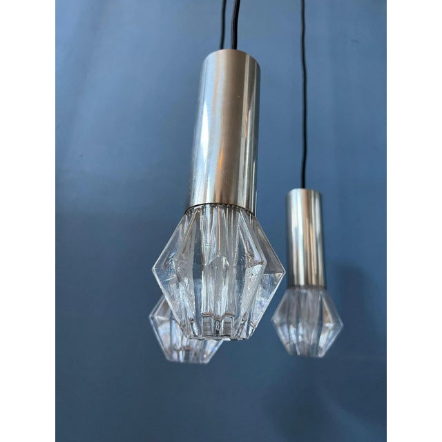 Mid-Century Space Age Cascade Pendant Lamp, 1970s For Sale - Image 9 of 11