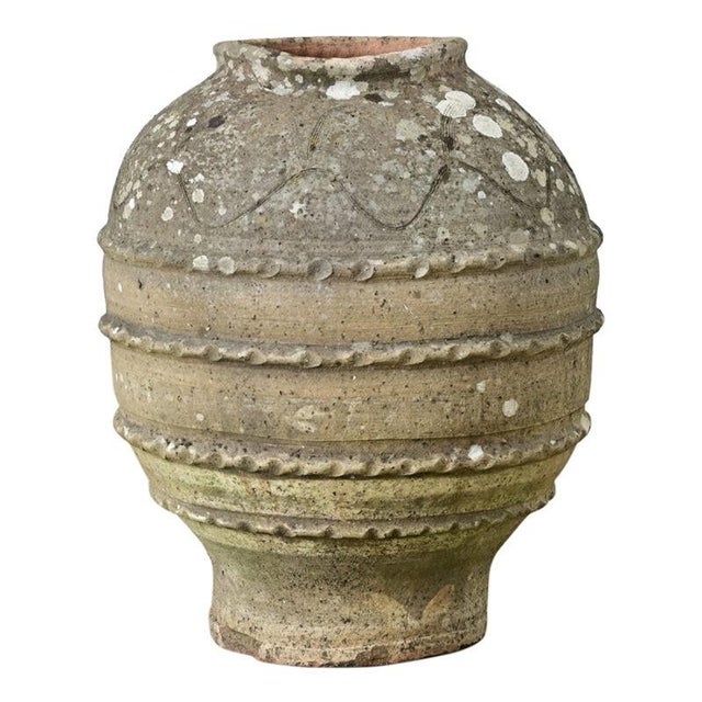 Spanish 19th Century Sgraffito Terracotta Olive Jar For Sale - Image 10 of 10