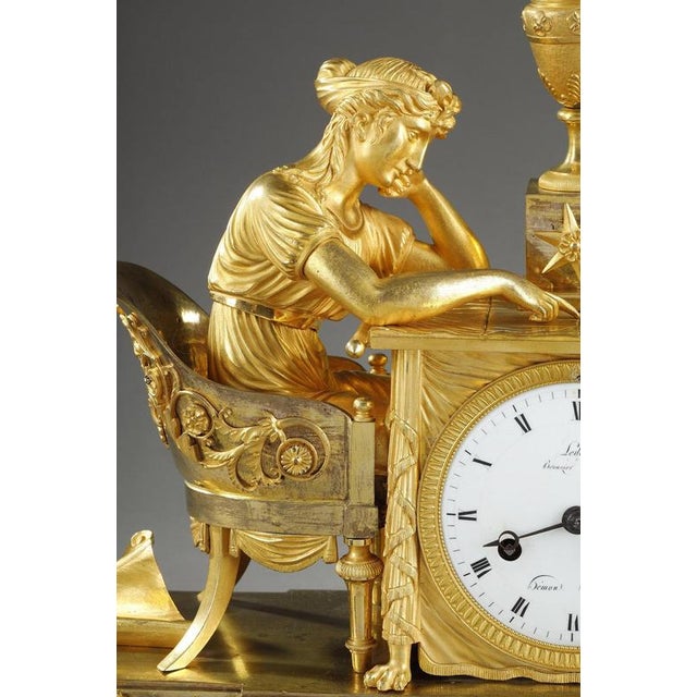Early 19th Century Early 19th Century Empire Astronomy Lesson Clock, 1800s For Sale - Image 5 of 18