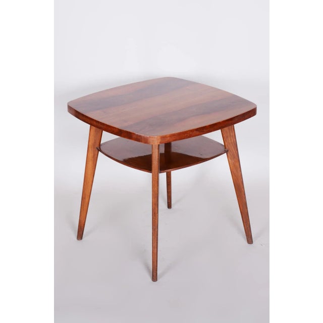 1950s Czech Walnut Table, 1950s For Sale - Image 5 of 8