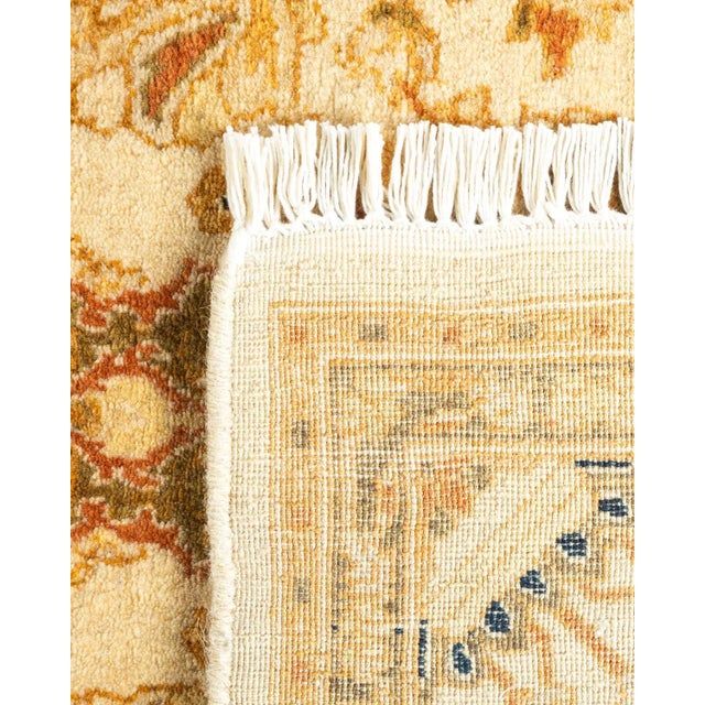 2000 - 2009 Mogul, One-of-a-Kind Hand-Knotted Area Rug - Ivory, 4' 1" x 6' 4" For Sale - Image 5 of 8