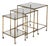 Vintage French Brass and Faux Bamboo Nesting Tables by Maison Jansen, 1960s, Set of 3 For Sale