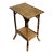 Vintage Coastal Burnt Bamboo Side Table For Sale