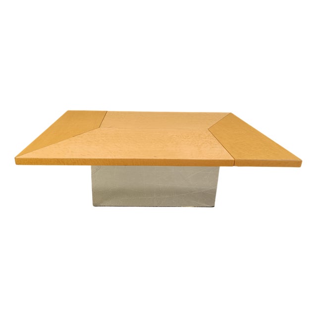 Vintage Ash Coffee Table by Paul Michel, 1970s For Sale