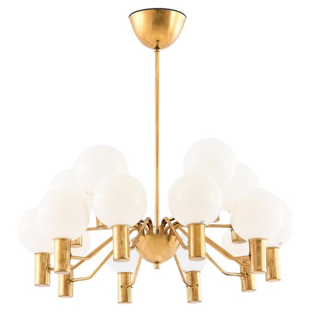 Model T-372/15 Ceiling Lamp attributed to Hans-Agne Jakobsson, 1950s For Sale - Image 9 of 9