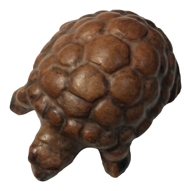 Mid 20th Century Paper Marche Turtle Figurine For Sale