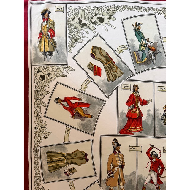 Hermès Tenue De Vénerie 1964 Silk Scarf Designed by Charles Hallo For Sale - Image 9 of 12