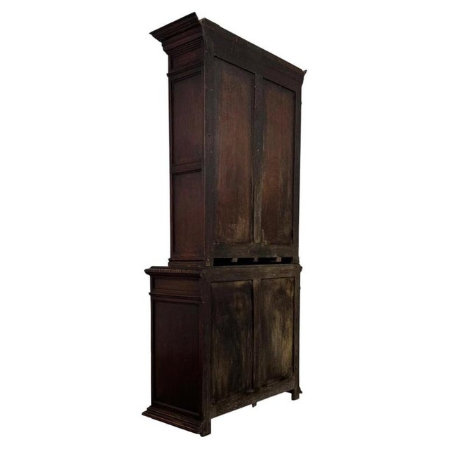 19th Century English Victorian Carved Oak Bookcase For Sale - Image 10 of 13