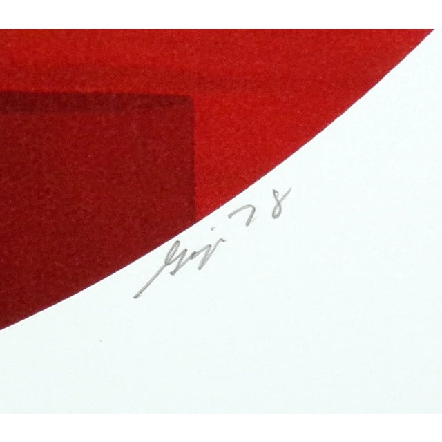 Kristen Gipson Untitled Vintage Abstract Monotype Art Print C. 1978 For Sale - Image 4 of 5