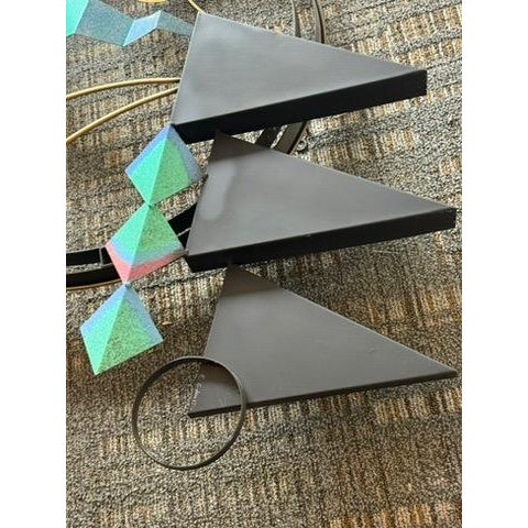 Vintage 1996 Large Curtis Jeré Signed and Dated Postmodern Memphis Style Mixed Media Wall Sculpture - 45" For Sale - Image 13 of 14