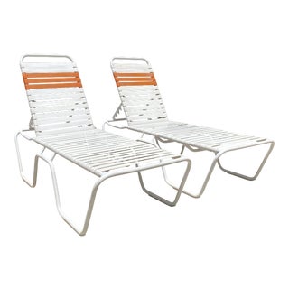 Alumatech Vintage Poolside Loungers - A Pair For Sale