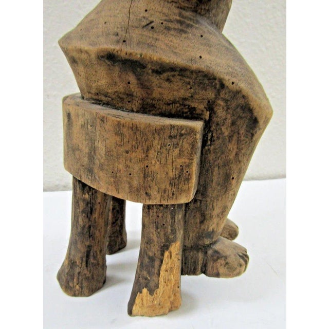 Antique African Hand-Carved Wooden Dogon Maternity Sculpture From Mali For Sale - Image 14 of 17