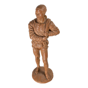 Mid-Century Redware or Terra Cotta Figure by Fred Press, Attributed to Vivian Ellis