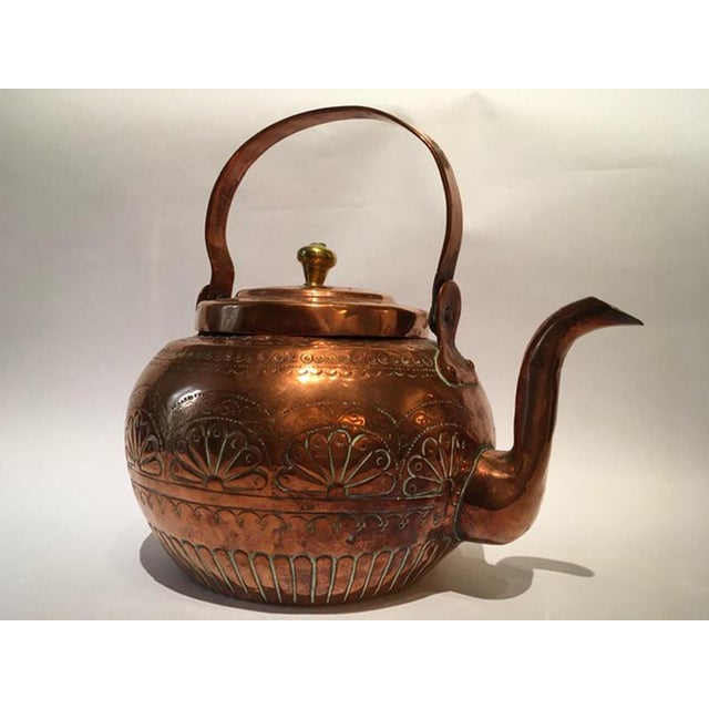 Metal Copper Water Kettle Pot, Tuscany, Italy, 1890s For Sale - Image 7 of 18