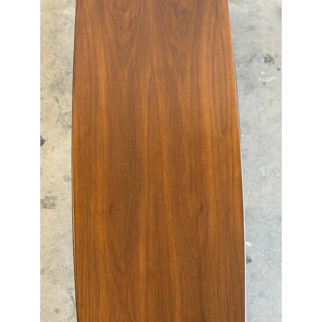 1980s Motif Walnut Coffee Table For Sale - Image 15 of 18