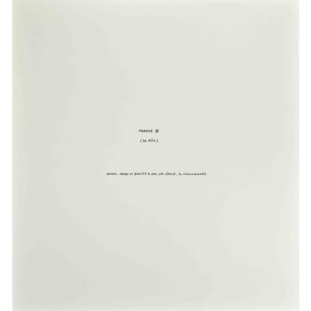 Phrases - Sombre is a Contemporary artwork realized by the Italian Contemporary artist Achille Perilli (1927 -2021) and by...