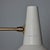 Giuseppe Ostuni Large Three-Cone White and Brass Chandelier in the Style of Giuseppe Ostuni For Sale - Image 4 of 12