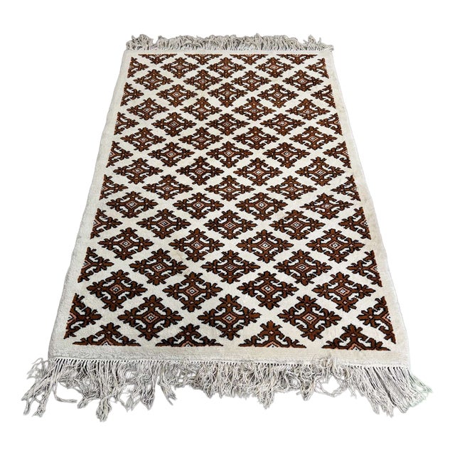 Tunisian Handmade Wool Rug For Sale
