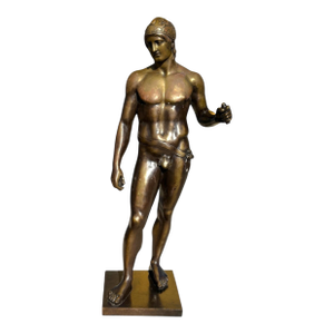 19thC Chiparus Bronze Sculpture of a Nude Ares God of War
