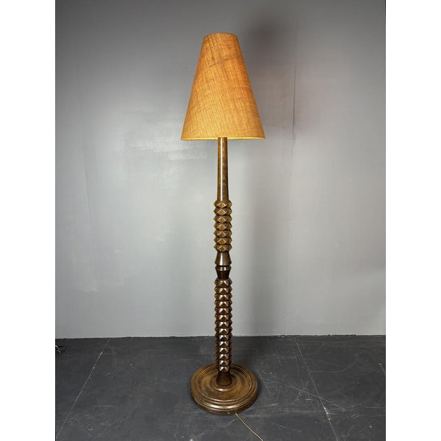 Gorgeous floor lamp in the style of Charles Dudouyt, France ca 1950s. This floor lamp is in great vintage condition with...