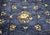 Navy Blue Antique Chinese Art Deco Rug, Hand-Knotted Wool Pile, Floral Motifs, 9' x 12' For Sale - Image 8 of 14