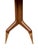 1950s Console Table in Walnut with Brass Legs by Gio Ponti, 1950s For Sale - Image 5 of 17