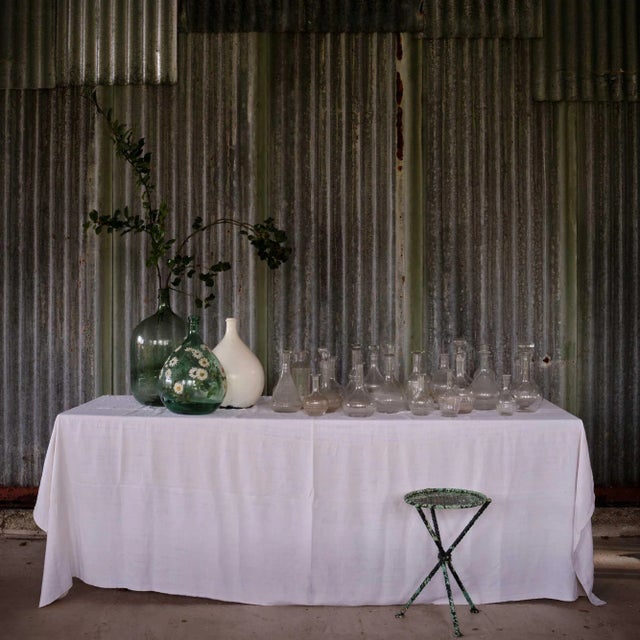 Set of Bottles with Carafes and Glassware and Stool, Set of 32 For Sale - Image 5 of 5