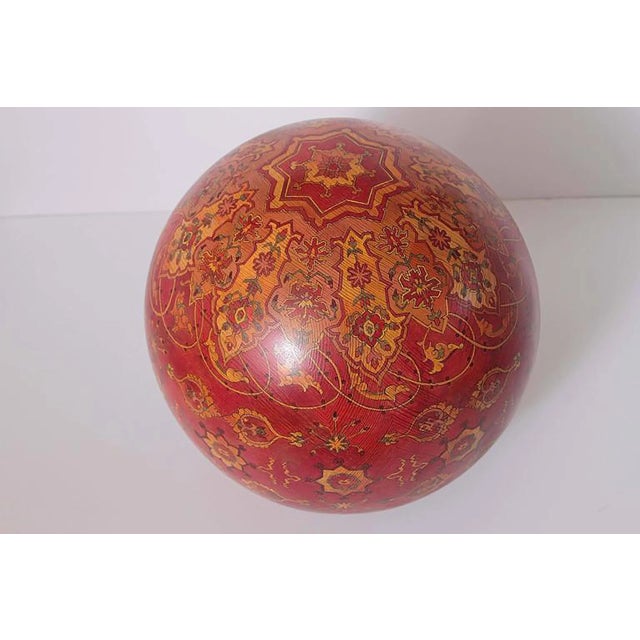Abstract Vintage Hand-Sculpted Solid Sugar Pine Sphere Sculpture For Sale - Image 3 of 11