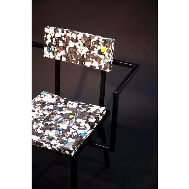Contemporary Banco Armchair in Recycled Padding by Clémence Seilles For Sale - Image 3 of 8