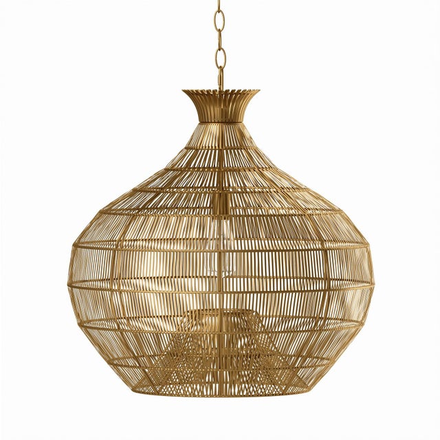 Cupola Metal Pendant, Brass For Sale - Image 4 of 6