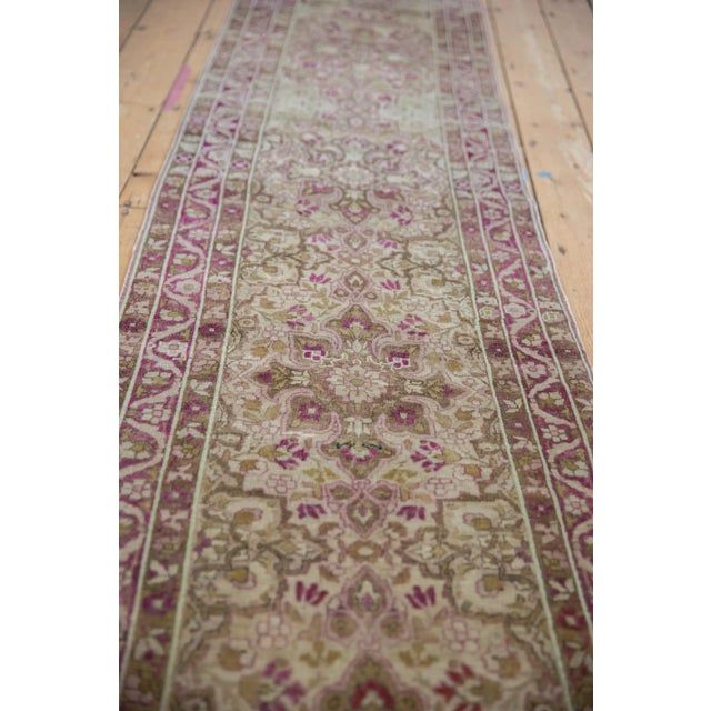 Old New House Vintage Distressed Yezd Rug Runner - 2'1" X 11'1" For Sale - Image 4 of 10