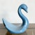 Postmodern Postmodern Blue Ceramic Swan Dish For Sale - Image 3 of 5